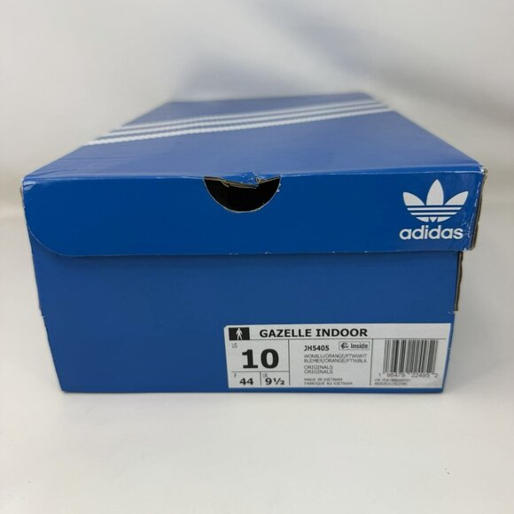 Adidas Gazelle Indoor Athletic Shoes Blue Orange Men’s Size 10 - Picture 8 of 8